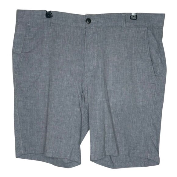 Jack & Jones Other - Jack & Jones Mens L Regular Fit Gray Linen-Blend Shorts Classic Preppy Casual